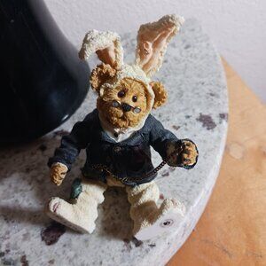 Boyds Bears SHOE BOX WHITE RABBIT....I'M LATE, Moving Arms and Legs, 1E/3374